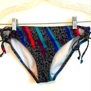 Billabong Cheetah Animal Print Bikini Bottoms One Piece Swimsuit Beach Jaguar